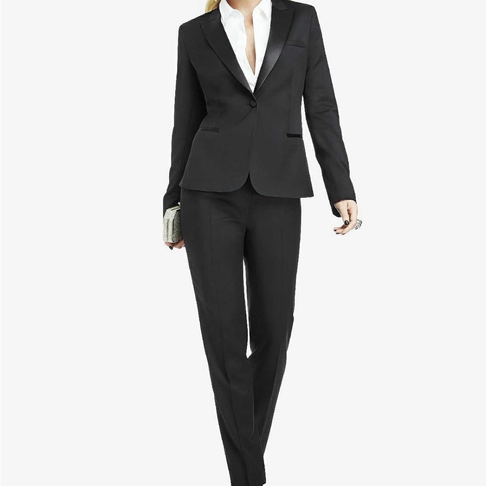 After Six Tuxedo Pantsuit-Size 10 pants and size 12 jacket